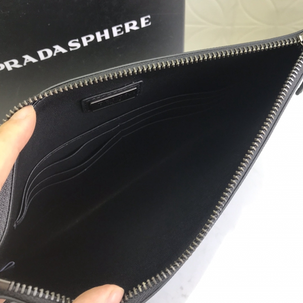 プラダ財布コピー角部分ディテール